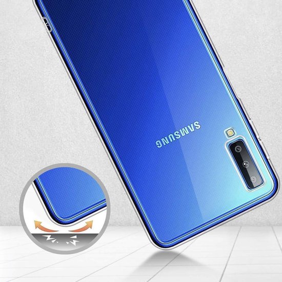 Samsung Galaxy A40 Hoesjes – Siliconen Backcover – Schokbestendig – 2-Pack – Transparant