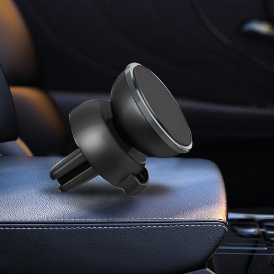 Telefoonhouder auto – Ventilatierooster – Magnetisch – Universeel – Zwart-Telefoonhouders-Ilumina Benelux