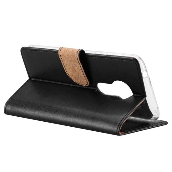 Bookcase Geschikt voor: Motorola Moto E5 Plus - Zwart - Portemonnee hoesje