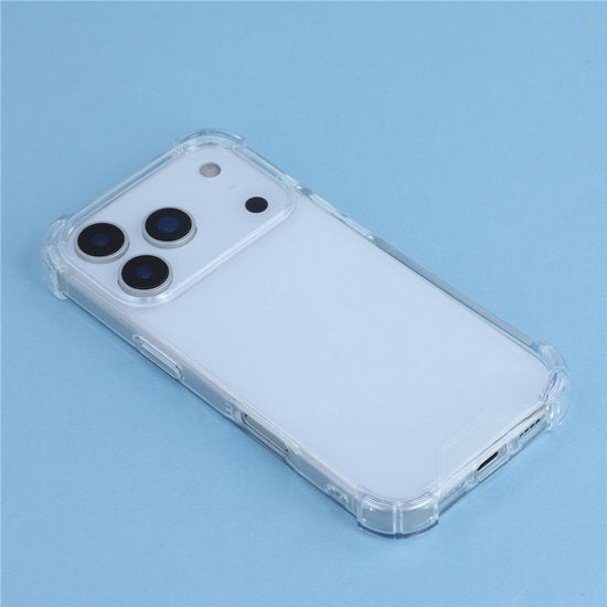iPhone 17 Pro Max Hoesjes – Siliconen Backcover – Schokbestendig – Transparant-Ilumina Benelux