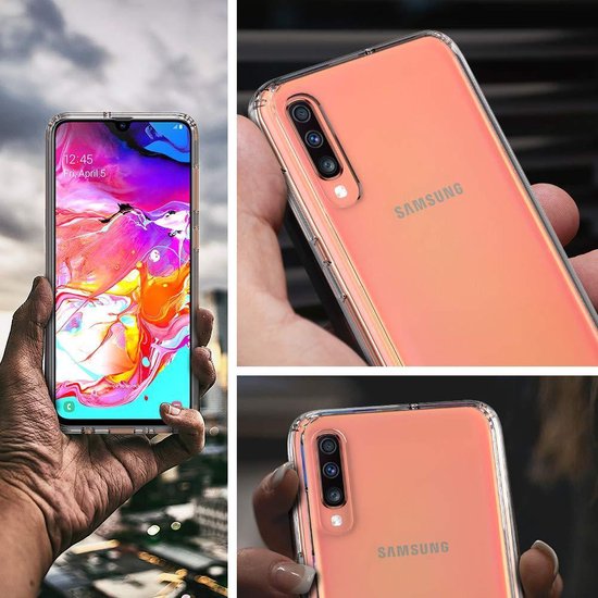 Samsung Galaxy A70/A70S Hoesjes – Transparante Backcover – Schokbestendig – Anti Kras-Ilumina Benelux