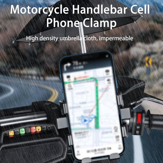 Telefoonhouder fiets – 360° draaibaar – Geschikt voor scooter en motor – Universele smartphonehouder – Zwart-Ilumina Benelux