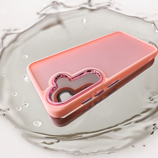 Backcover Military - Geschikt voor: Samsung Galaxy A14 -Stevige Case met Soft TPU-bumperranden - Roze