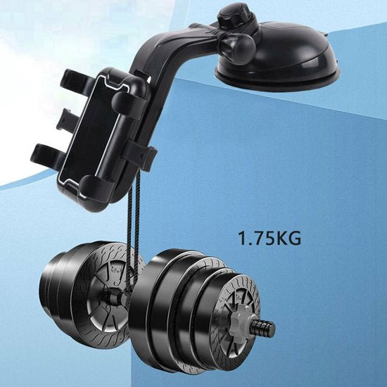 Telefoonhouder auto – Dashboard & Zuignap – 360° Draaibaar – Geschikt voor iPhone Samsung Huawei – Zwart-Ilumina Benelux