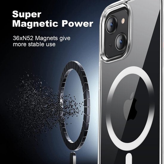 iPhone 14 Plus Hoesjes – Transparante Backcover – Schokbestendig – MagSafe Compatibel-Ilumina Benelux