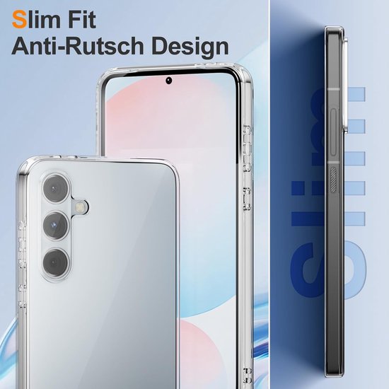 Samsung Galaxy S24 FE 5G Hoesjes – Transparante Siliconen Backcover – 2x Screenprotector – 2x Camera Lens Protector-Ilumina Benelux