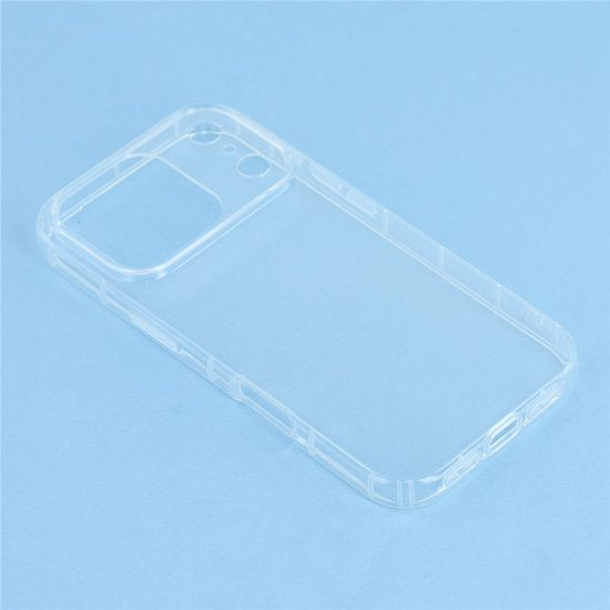 iPhone 17 Pro Hoesjes – Siliconen Soft Backcover – Transparant – Inclusief Gehard Glas Screenprotector – Anti-kras-Ilumina Benelux