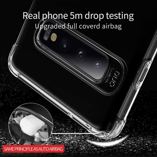 Shock Proof case hoesje Geschikt voor Samsung Galaxy S10 Plus - Transparant