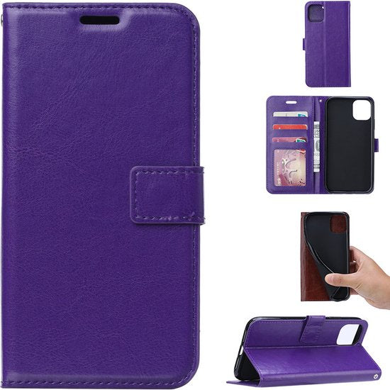 Xiaomi 13 Pro Hoesjes – Portemonnee Bookcase – Pasjeshouder – 2x Screenprotector – Paars-Ilumina Benelux