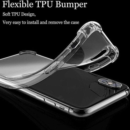 Huawei Y6p/Y6s Hoesjes – Transparante Siliconen Backcover – Schokbestendig Bumper – Incl. 3x Gehard Glas Screenprotector-Ilumina Benelux