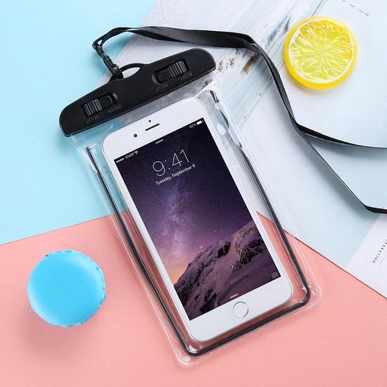 Waterdichte Telefoonhoes – Universele Waterproof Bag met Koord – Waterbestendig – Voor Smartphone – Transparant-Ilumina Benelux