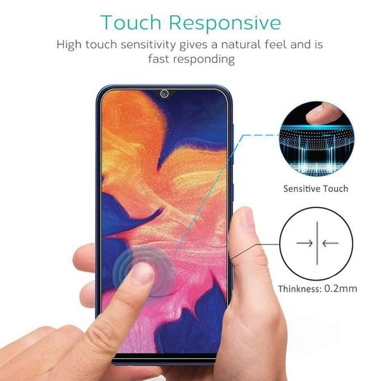 Samsung Galaxy A10 Hoesjes – Transparante TPU Siliconen Backcover – Soft Case – Inclusief 2x Screenprotector-Ilumina Benelux
