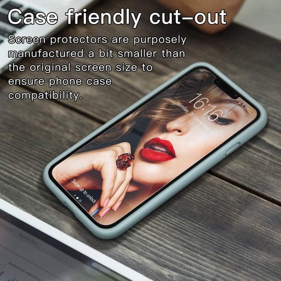 iPhone 12 Pro Max Hoesjes – TPU Siliconen Backcover – Inclusief 2x Screenprotector Gehard Glas – Cyaan Blauw-Ilumina Benelux