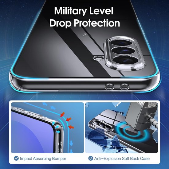 Samsung Galaxy A36 Hoesjes – Transparante Siliconen Backcover – Flexibel – Schokabsorberend-Ilumina Benelux
