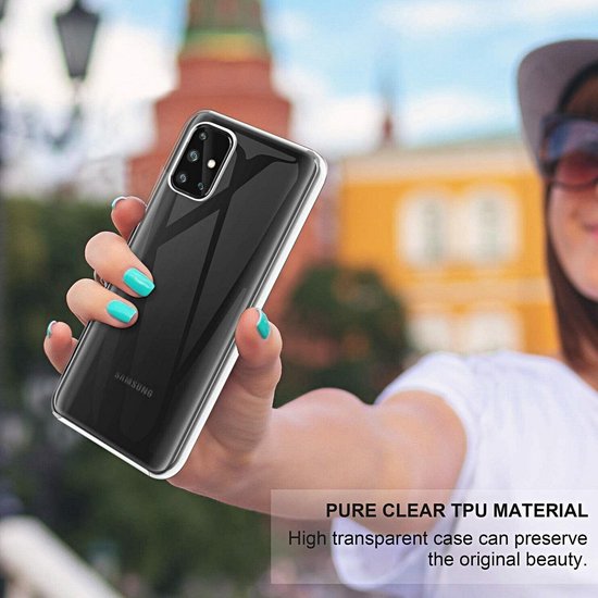 Samsung Galaxy A51 Hoesjes – Dubbelzijdig 360° Full Cover – Transparant – Beschermhoes – Helder Transparant-Ilumina Benelux