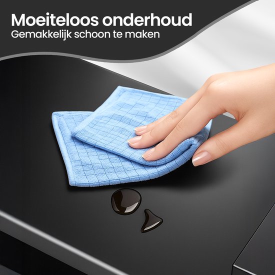 Keukenrek verrijdbaar – Velox Goods VL-518 – 5 lagen opbergrek – Metalen rek met gaasmanden – Zwart-Keukenmeubelset-Ilumina Benelux