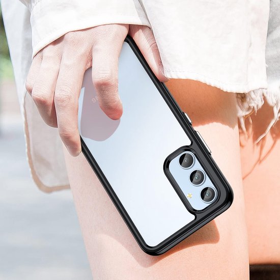 Samsung Galaxy A54 5G Hoesjes – Hybride Backcover – Transparant Acryl – TPU Bumper – Schokbestendig – Helder-Ilumina Benelux