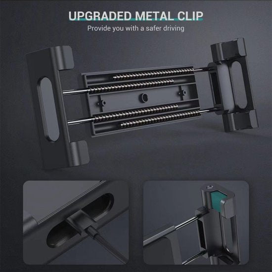 Tablet en Smartphonehouder Auto – Verstelbare Bekerhouder Telefoonhouder – 360° Draaibare iPad Houder – Geschikt voor iPad, Samsung Galaxy, iPhone – Voor Auto & Vrachtwagen