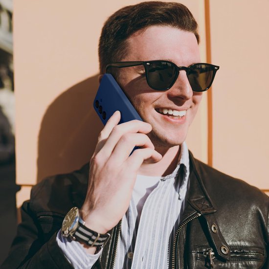 Shockproof Backcover - Liquid Silicone Soft Hoesje - Geschikt voor: Samsung Galaxy S25 - Navy Blauw