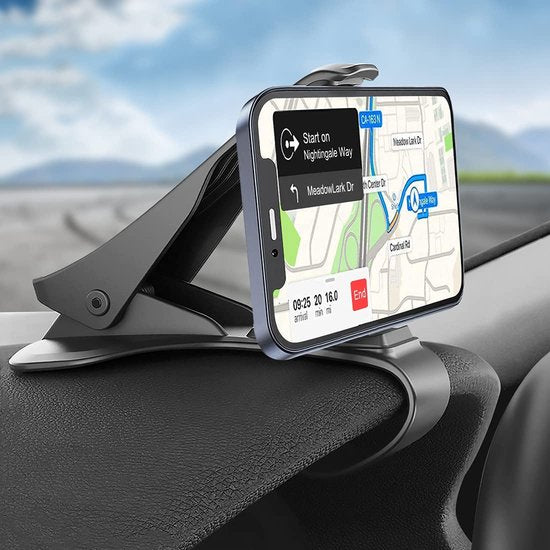 Telefoonhouder auto – Dashboard autohouder – Stevige grip – Zwart-Ilumina Benelux