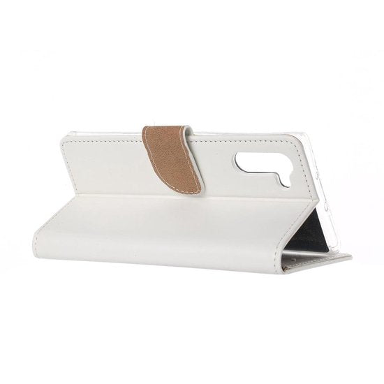 Samsung Galaxy Note 10 Hoesjes – Bookcase Portemonnee Hoes – Pasjeshouder – Magneetsluiting – Wit-Ilumina Benelux