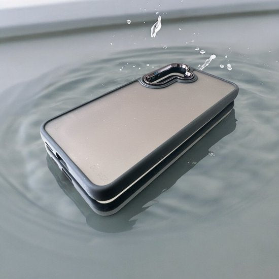 Samsung Galaxy S24 Hoesjes – Military Backcover – Soft TPU Bumper – Schokbestendig – Zwart