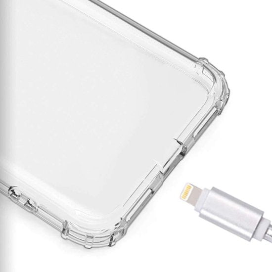 Shockproof Flexibele achterkant Silicone hoesje Transparant Geschikt voor: Samsung Galaxy A30S