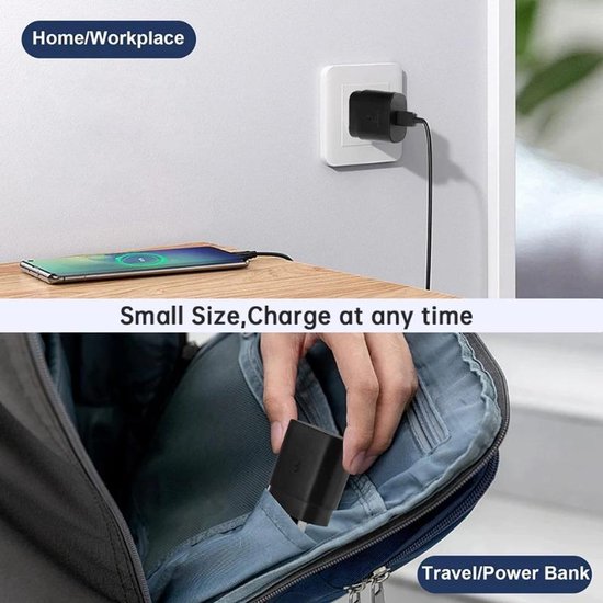 USB-C Oplader – Geschikt voor iPhone & iPad – 25W Snellader – USB-C naar Lightning Kabel 3M-Oplader-Ilumina Benelux