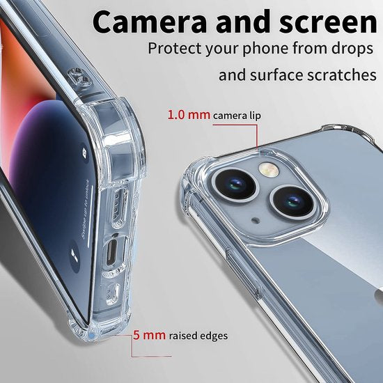 iPhone 14 Hoesjes – Ultra-Hybrid Backcover – Schokbestendig – Crystal Clear – Transparant-Ilumina Benelux