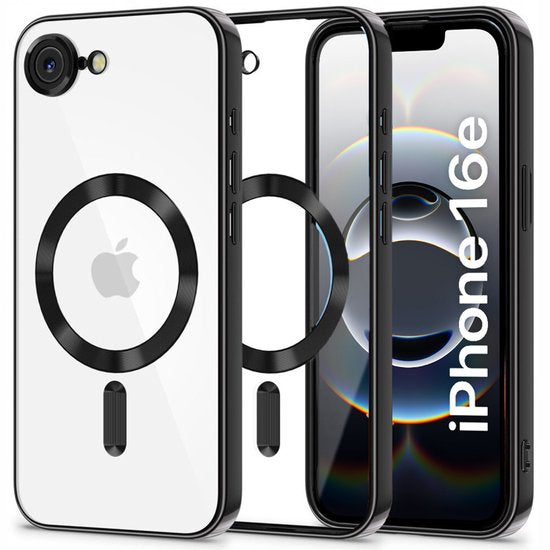 iPhone 16E / SE 4 Hoesjes – Backcover – Camera Lens Protector – MagSafe Compatibel – Zwart-Ilumina Benelux