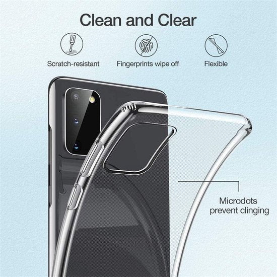 Samsung Galaxy S20 Hoesjes – Transparante Siliconen Backcover – Flexibel – Schokbestendig-Ilumina Benelux