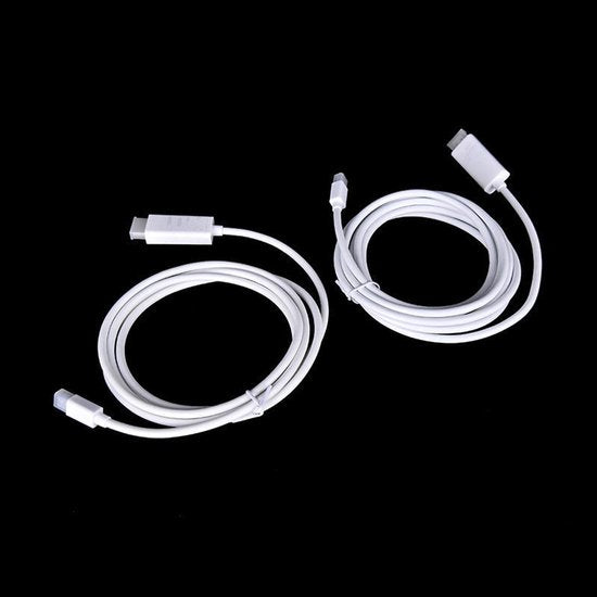 Mini DisplayPort naar HDMI kabel – Geschikt voor MacBook/Surface/Dell/HP – 1,5 m – 1080p Full HD – Audio – Zwart-Ilumina Benelux