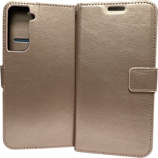 Samsung Galaxy S22+ Hoesjes – Portemonnee Book Case – Pasjeshouder – Magneetsluiting – Roségoud-Ilumina Benelux