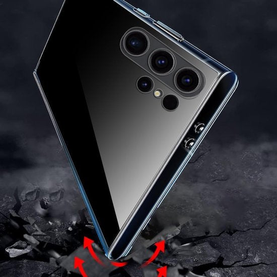 Samsung Galaxy S24 Ultra Hoesjes – Siliconen Backcover – Transparant – Flexibel – Anti Kras-Ilumina Benelux