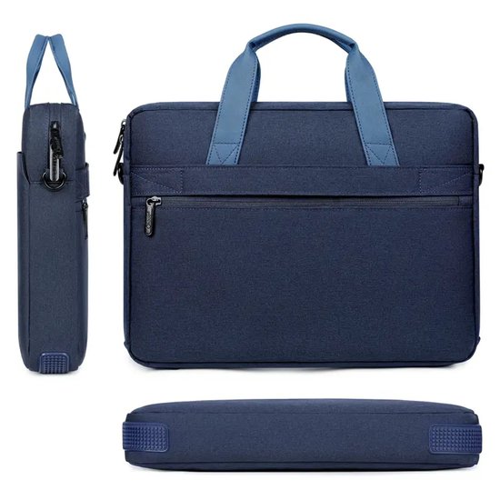 Laptoptas 14 inch – Schoudertas – Laptop sleeve – Unisex – Grijs-Laptoptas-Ilumina Benelux