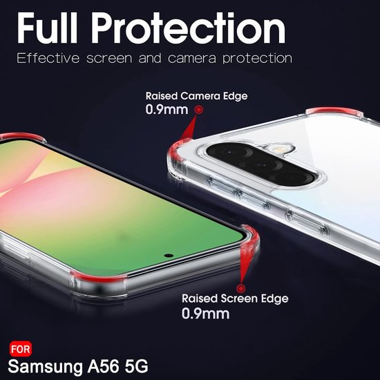 Samsung Galaxy A56 Hoesjes – Ultra-Hybrid Backcover – Schokbestendig – Crystal Clear Transparant-Ilumina Benelux