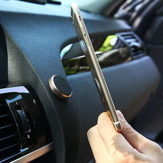 Telefoonhouder auto – Dashboard Magneet Houder – 3M Sticker – Universeel – Zilver-Telefoonhouders-Ilumina Benelux