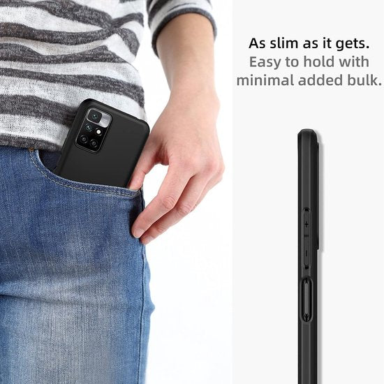 Xiaomi Redmi 10 / 10 2022 Hoesjes – Siliconen Backcover – Flexibel – Schokbestendig – Zwart-Ilumina Benelux