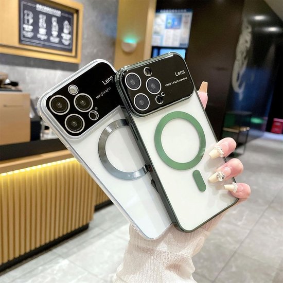iPhone 13 Pro Hoesjes – Magnetische MagSafe Backcover – Camera Lens Protector – Roségoud-Ilumina Benelux