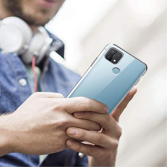 Oppo A15 Hoesjes – Siliconen Backcover – Transparant – Soft TPU – Schokbestendig-Ilumina Benelux