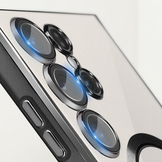 Samsung Galaxy S23 Ultra Hoesjes – MagSafe Backcover – Magnetisch – Schokbestendig – Zwart-Ilumina Benelux