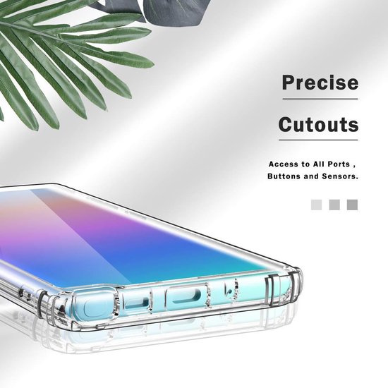 Samsung Galaxy Note 10 Hoesjes – Anti-Shock Hybride Soft Case – Schokbestendig – Inclusief 2x Screenprotector – Zwart-Ilumina Benelux
