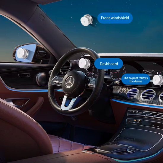 Telefoonhouder auto – Magnetisch met zuignap – Ultra sterke magneet – 360° draaibaar – Zwart-Ilumina Benelux