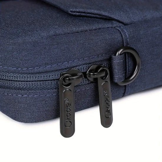 Laptoptas 15,6 inch – Schoudertas dames en heren – Laptop sleeve – Beschermhoes – Blauw-Laptoptas-Ilumina Benelux