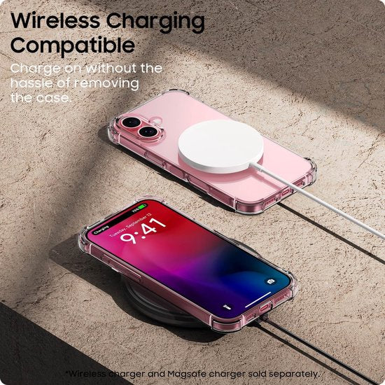 iPhone 16 Hoesjes – Transparante TPU Backcover – Schokbestendig Gorilla – Camera Beschermer-Ilumina Benelux