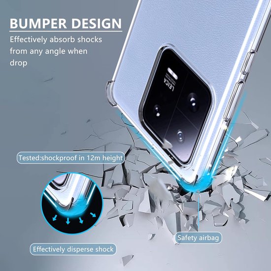 Xiaomi 13 Hoesjes – Transparante TPU Siliconen Backcover – Schokbestendig – Soft Case-Ilumina Benelux