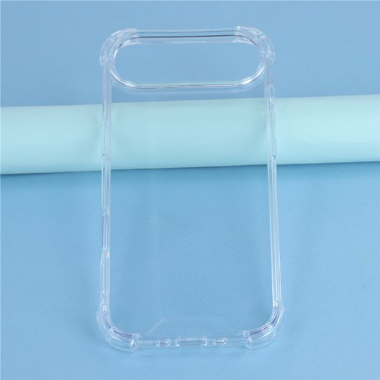 iPhone 17 Air Hoesjes – Siliconen Backcover – Schokbestendig – Transparant + Screenprotector-Ilumina Benelux