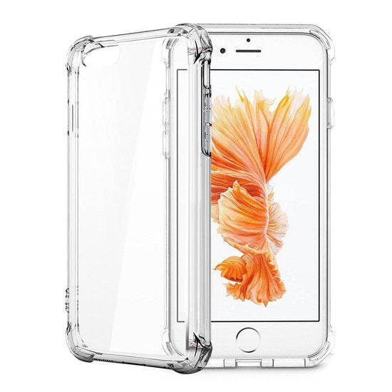 iPhone 7/8 Hoesjes – Transparante Backcover – Schokbestendig – Inclusief 2x Screenprotector-Ilumina Benelux