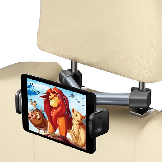 Tablethouder auto – Achterbank Hoofdsteun Houder – Verstelbaar – 4,4-11 inch Tablets – Zwart-Tablethouder-Ilumina Benelux