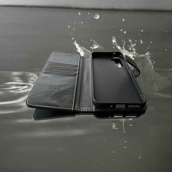 Samsung Galaxy A72 Hoesjes – Bookcase Portemonneehoes – Magneetsluiting – Pasjeshouder – Zwart-Ilumina Benelux